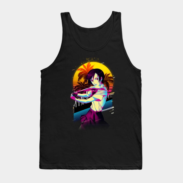 Saya's Journey of Vengeance Vintage Film Tees for Action RPG Fans Tank Top by labyrinth pattern